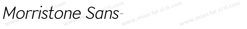 Morristone Sans字体转换